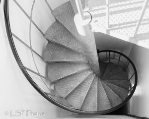 Spiral Staircase in Black and White